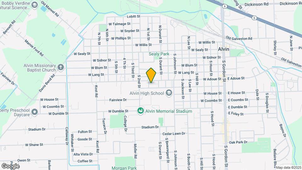 1012 W Cleveland St Mapa y Detalles de la Ubicación