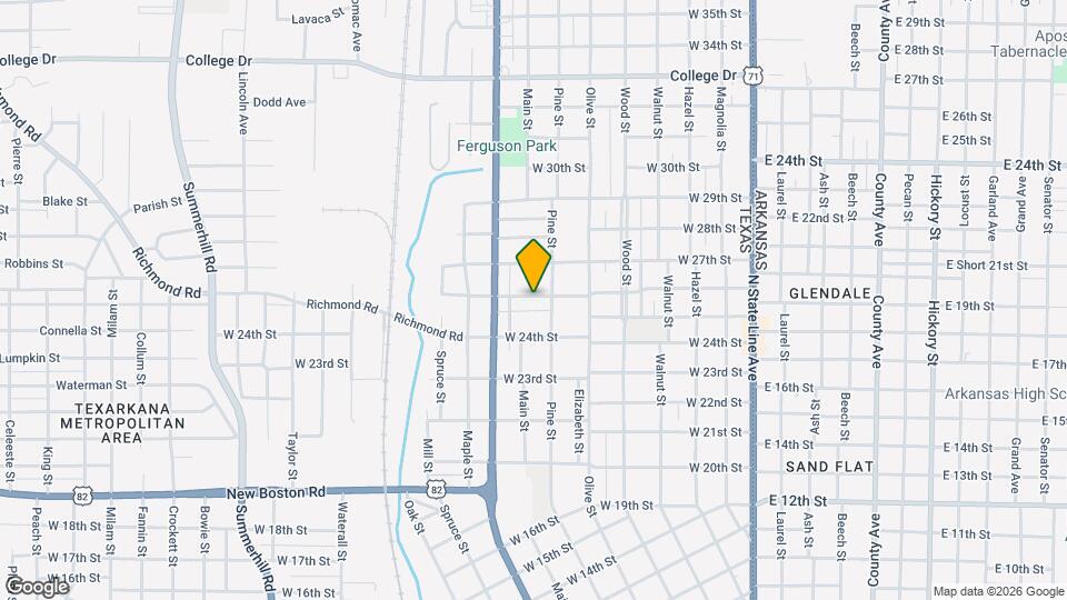 709 W 26th St Map and Location Details