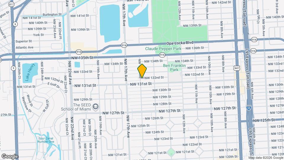 1570 NW 132nd St Mapa y Detalles de la Ubicación