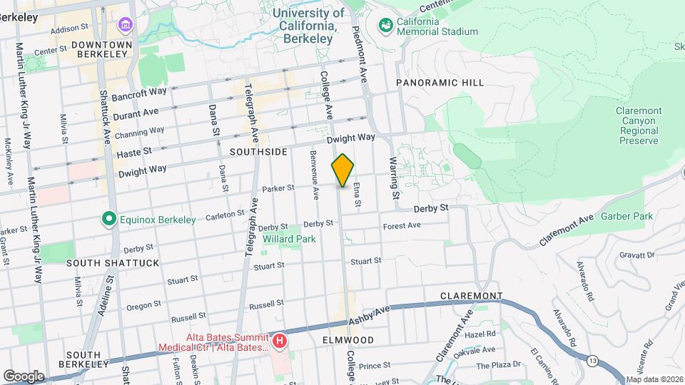 2619 College Ave Map and Location Details