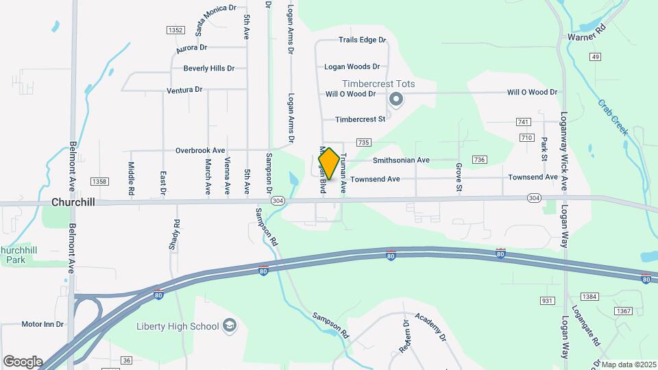4593 Michigan Blvd Map and Location Details