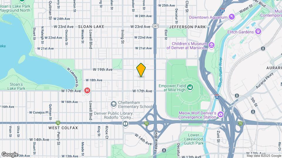 3109 W 18th Ave Map and Location Details