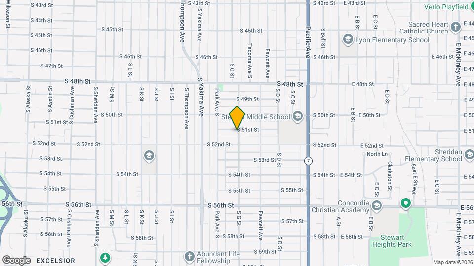 702 S 51st St Mapa y Detalles de la Ubicación