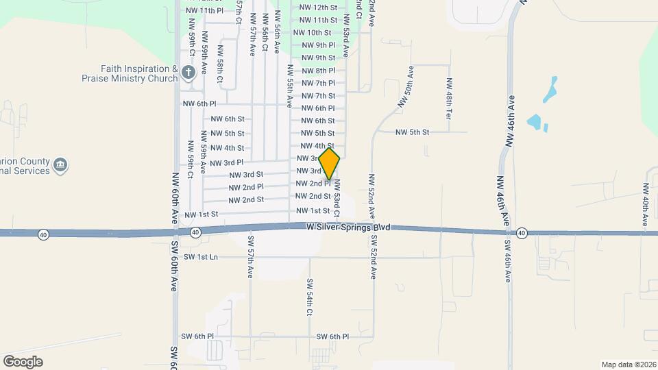 5328 NW 2nd Pl Map and Location Details