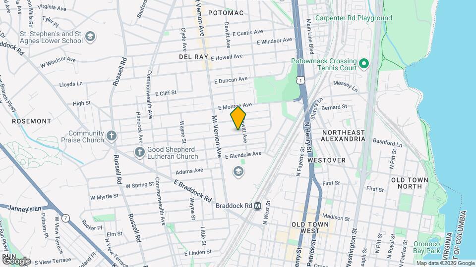 432 E Luray Ave Map and Location Details