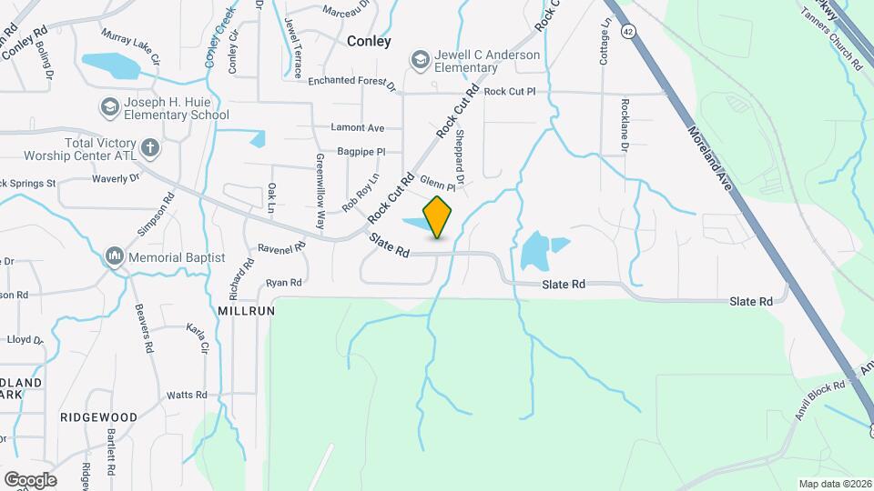 1732 Slate Rd Map and Location Details