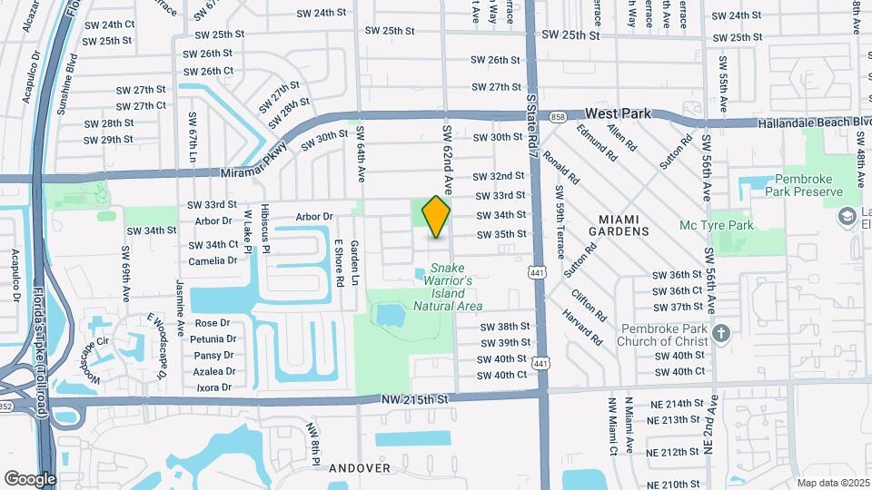 6221 SW 35th St Map and Location Details