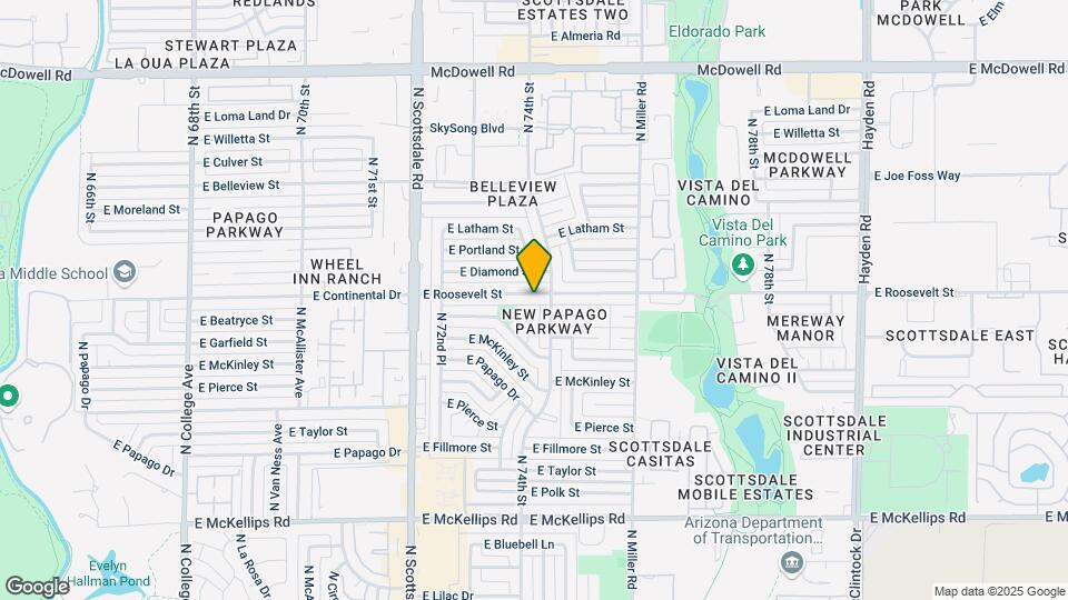7349 E Roosevelt St Map and Location Details
