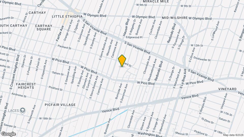1330 S Ridgeley Dr Map and Location Details