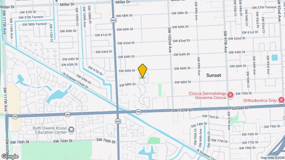 6768 SW 104th Ave Map and Location Details