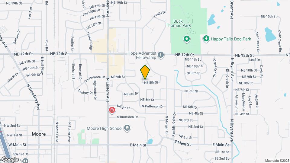 1109 NE 8th St Map and Location Details