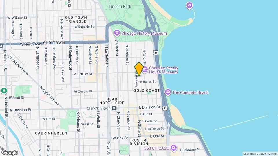 1347 N State Pkwy Map and Location Details