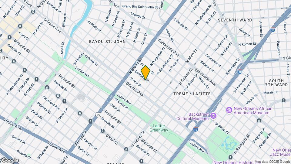 2516 Dumaine St Map and Location Details