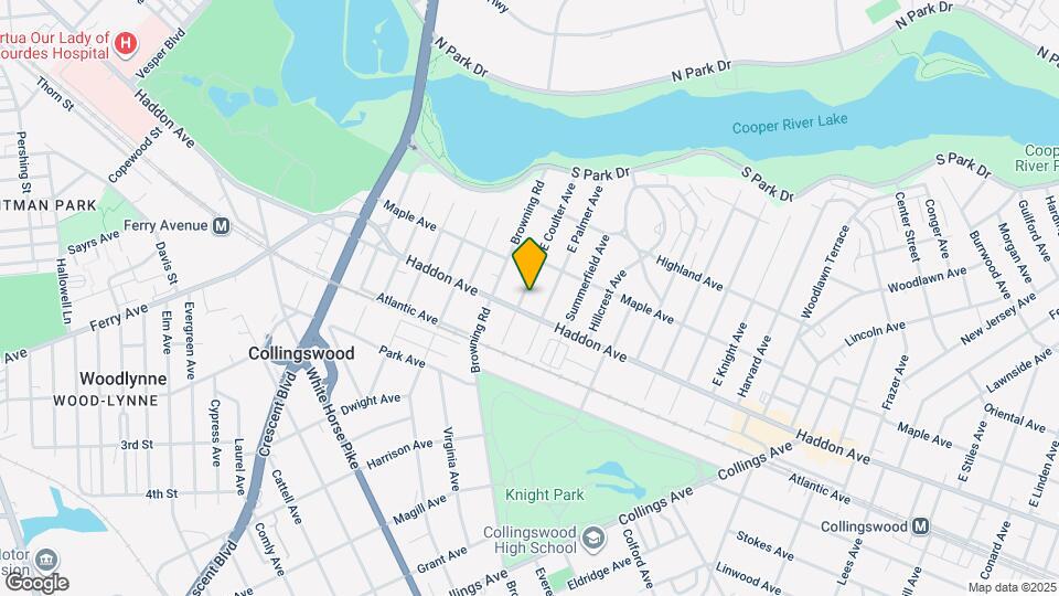 20 E Coulter Ave, Unit Upstairs Bedroom Mapa y Detalles de la Ubicación