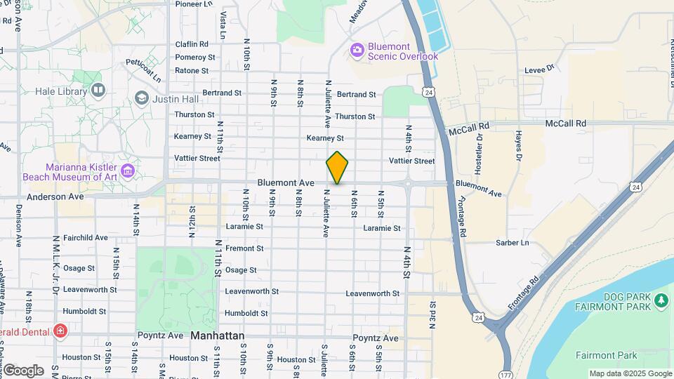 621 Bluemont Ave Map and Location Details
