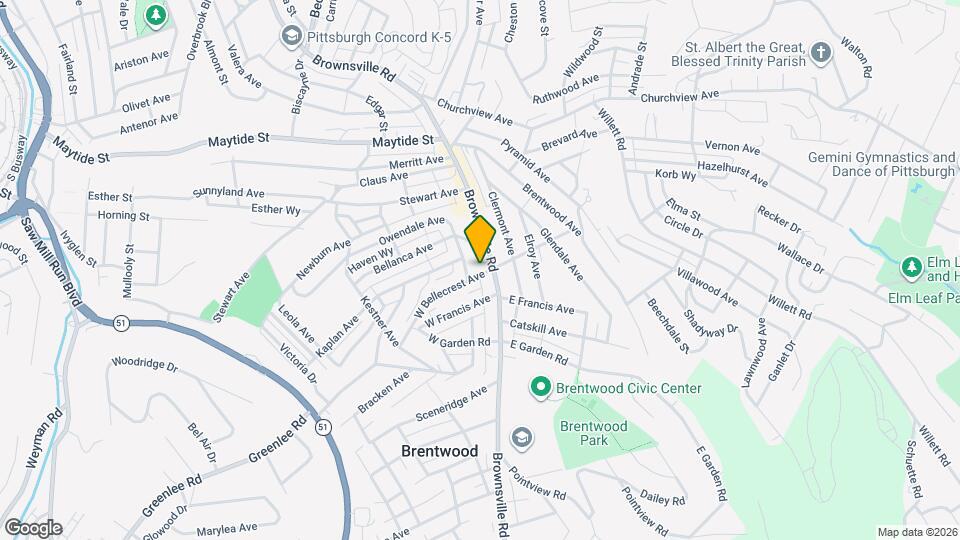 12 W Bellecrest Ave Mapa y Detalles de la Ubicación