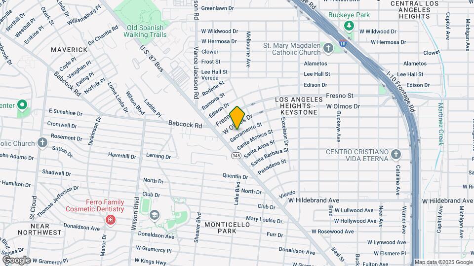2301 Sacramento St Map and Location Details