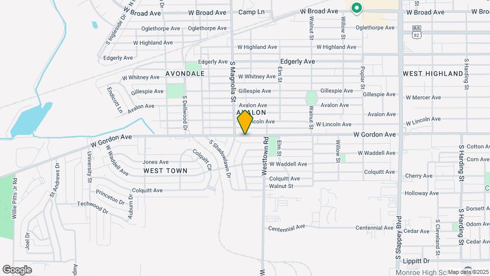 1612 W Gordon Ave Map and Location Details