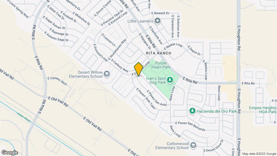 9565 E Paseo San Ardo Map and Location Details