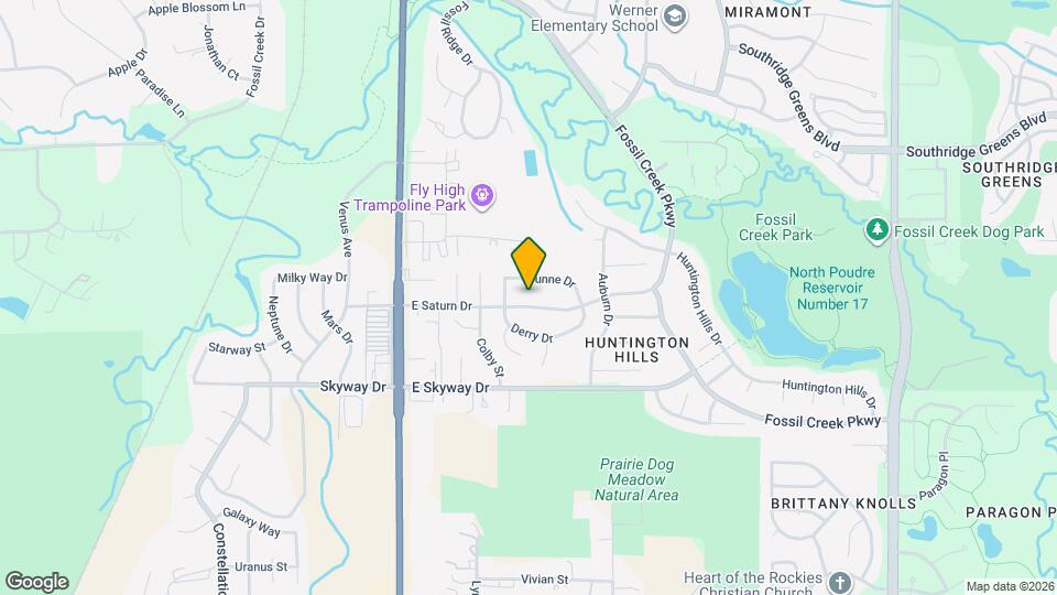 Spacious 3 bed 2.5 Bath, Split-Level Home in South Fort Collins! Map and Location Details