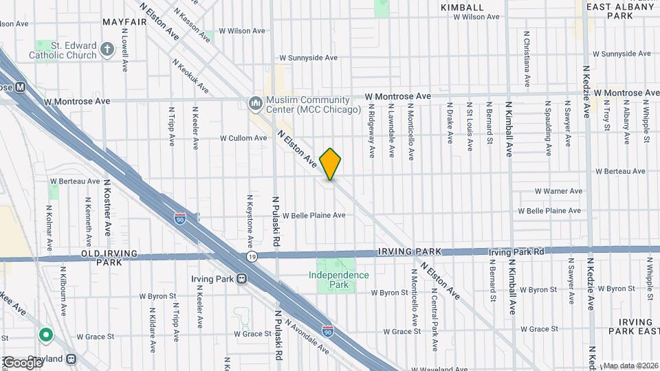 4142 N Avers Ave, Unit 1 Map and Location Details