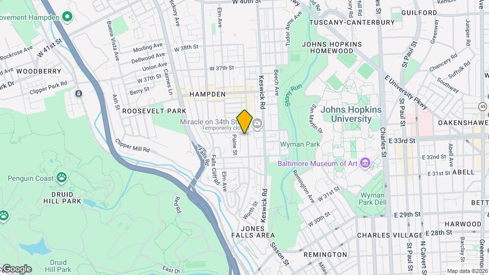 3348 Chestnut Ave Map and Location Details