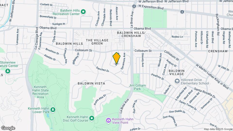 3884 Alsace Ave Map and Location Details