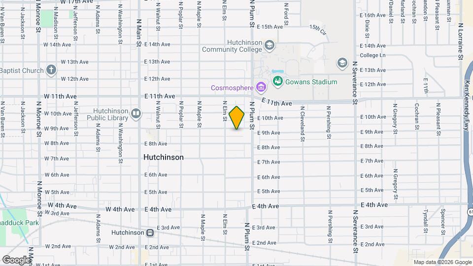419 E 9th Ave Map and Location Details