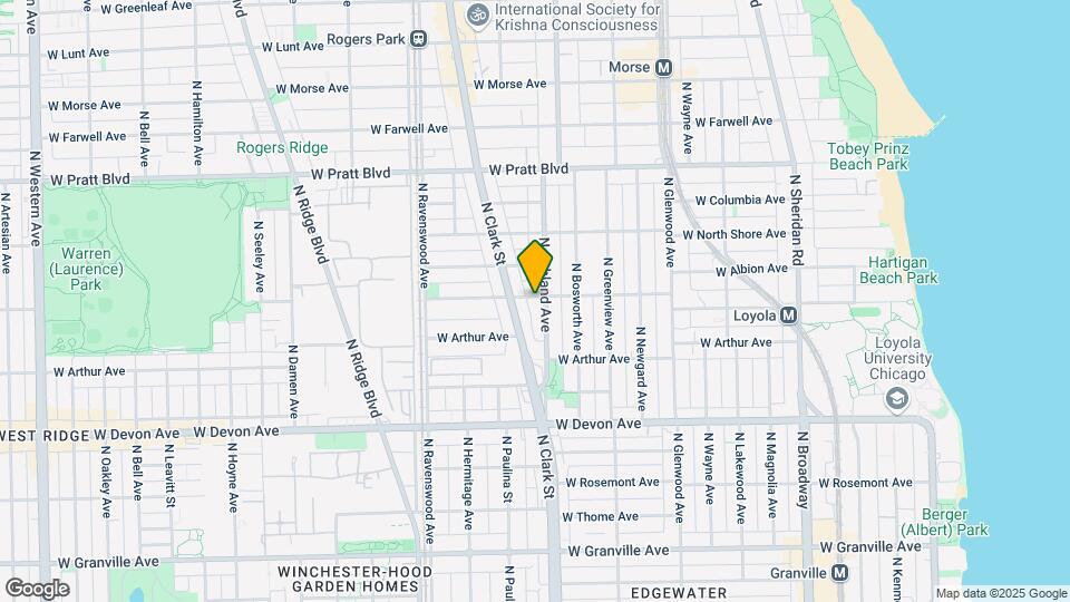 1609 W Albion Ave Map and Location Details