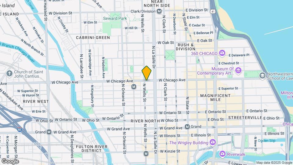 755 N Wells St, Unit 2 Map and Location Details