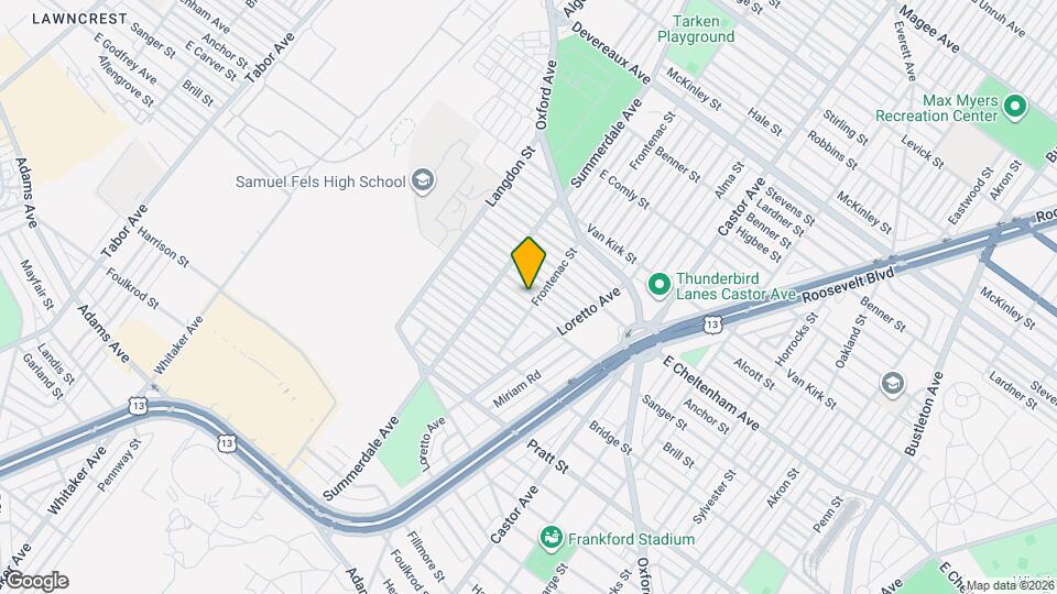 944 Carver St, Unit 1 Map and Location Details
