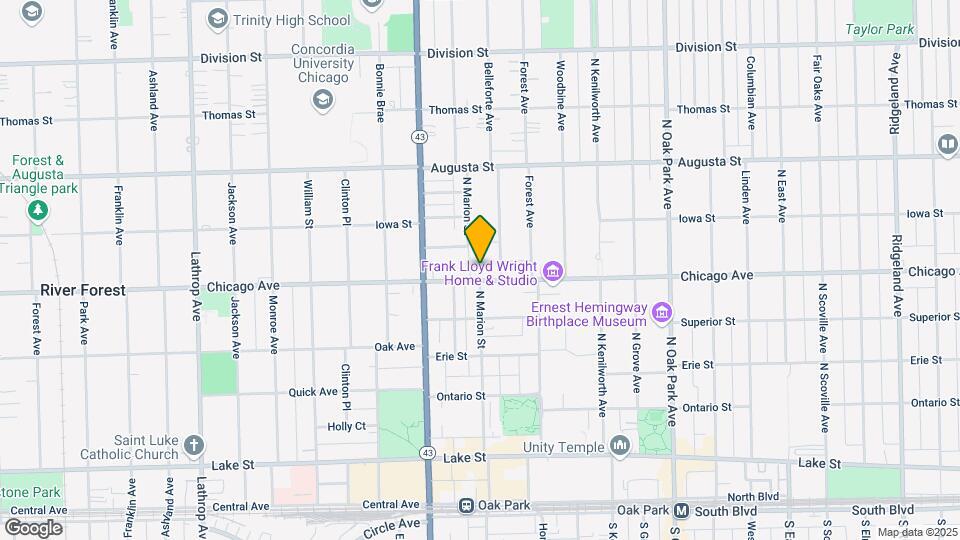 1046 Chicago Ave, Unit 2W Map and Location Details