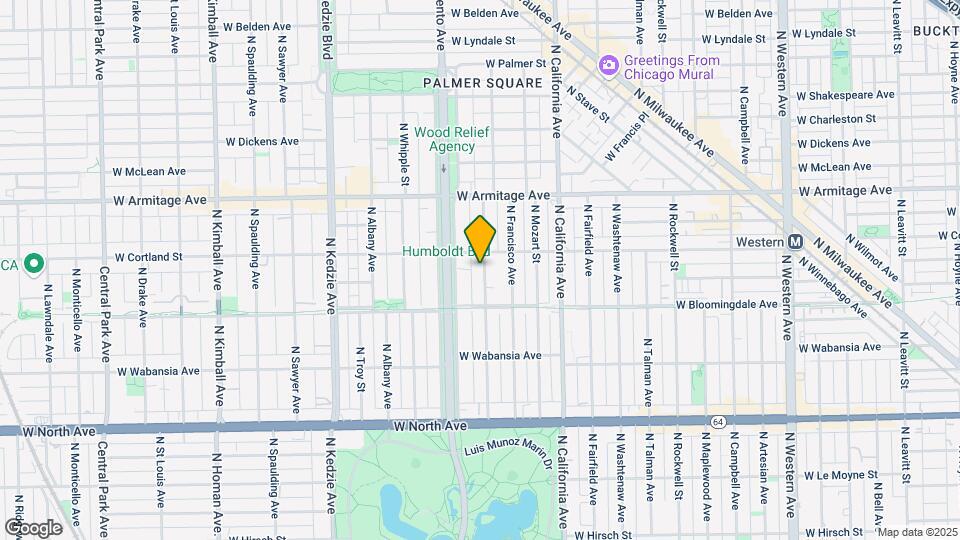 1840 N Richmond St, Unit 1 Map and Location Details