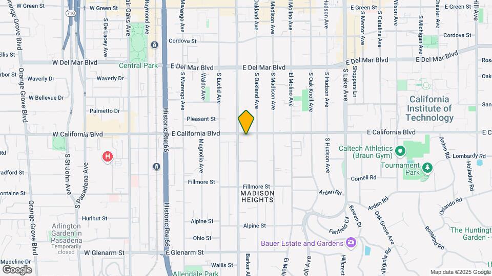 484 E California Blvd Map and Location Details