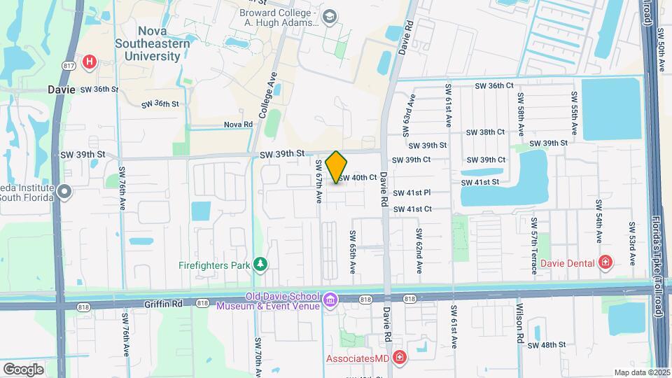 6639 SW 41st Pl Mapa y Detalles de la Ubicación