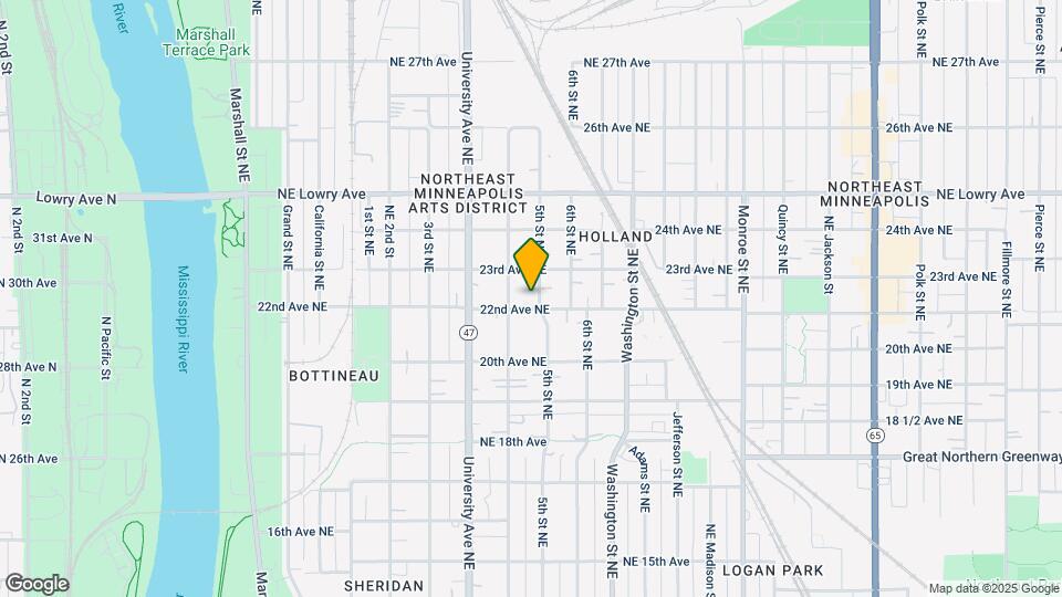 2208 5th St NE Map and Location Details