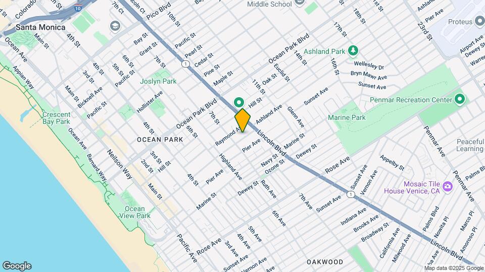 727 Ashland Ave Map and Location Details
