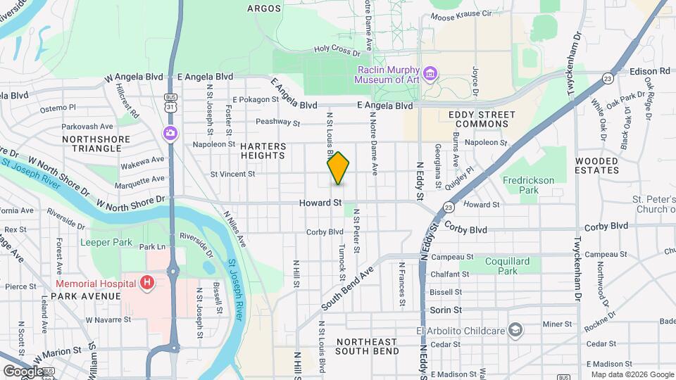 1014 N St Louis Blvd Map and Location Details