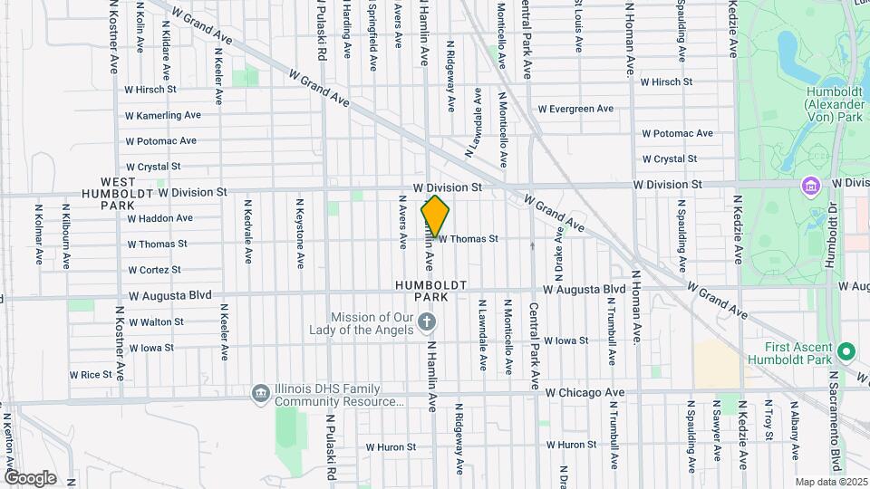 1057 N Hamlin Ave Map and Location Details