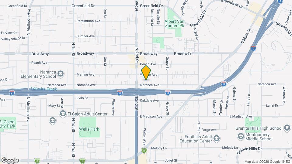 1328 Naranca Ave Map and Location Details