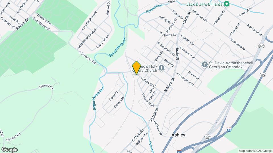 81 Ashley St Map and Location Details