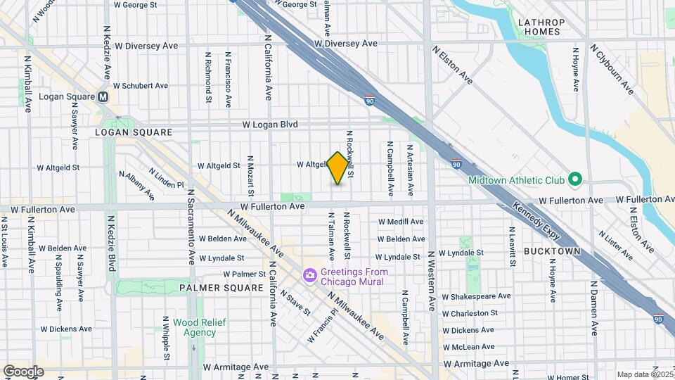 2419 N Talman Ave Map and Location Details