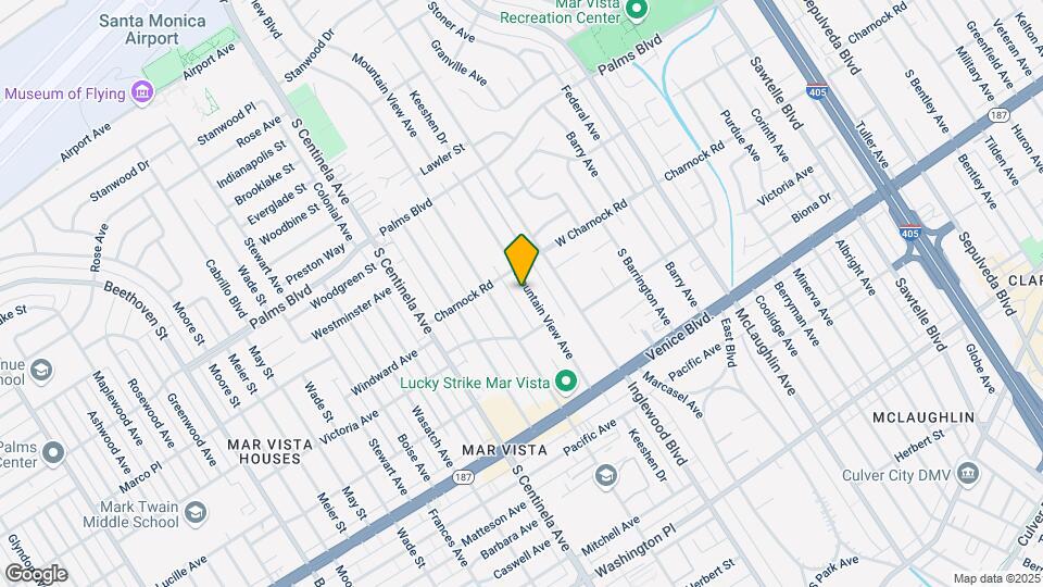 3633 Mountain View Ave, Unit Guesthouse Mapa y Detalles de la Ubicación