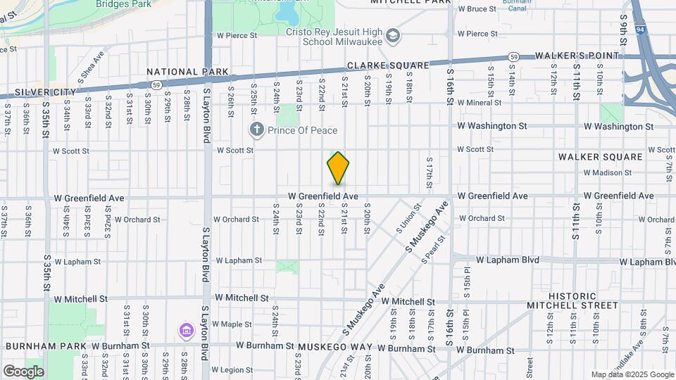 1335 S 21st St, Unit 1335 s. 21st street Upper Map and Location Details