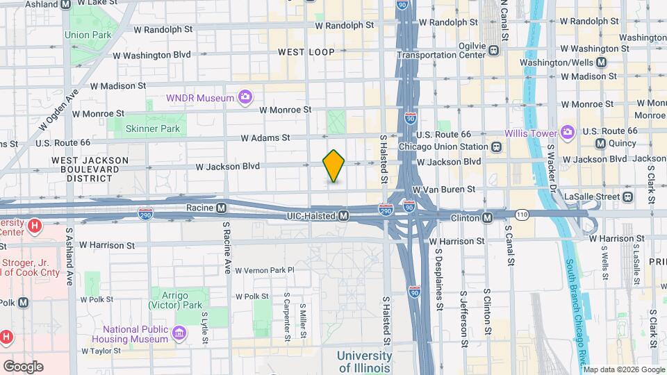 918 W Van Buren St Map and Location Details