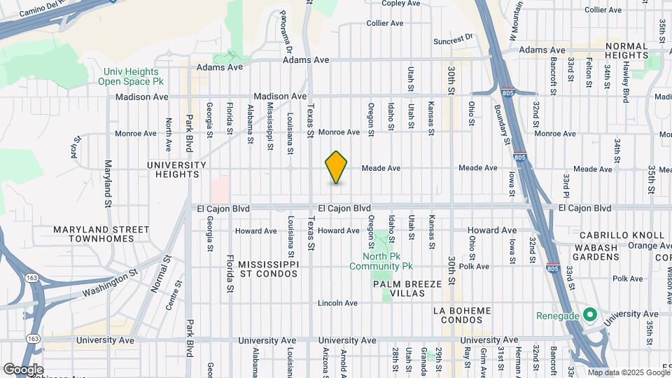 4341 Arizona St Map and Location Details