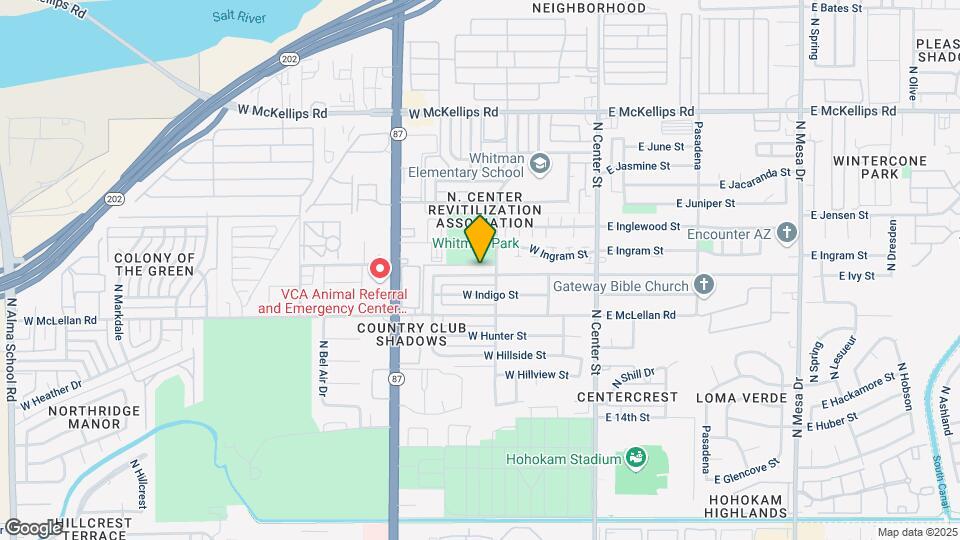 222 W Ivyglen St Map and Location Details