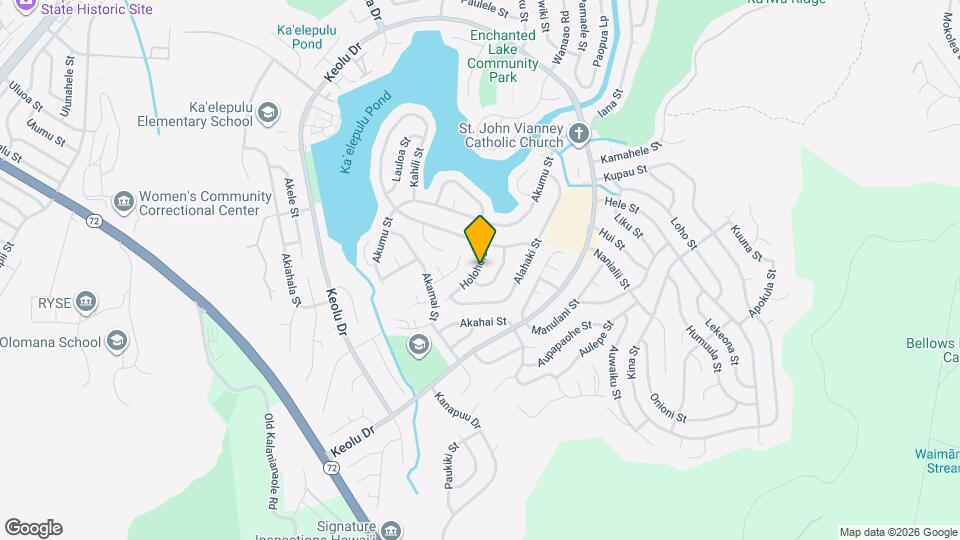 967 Holoholo St Map and Location Details