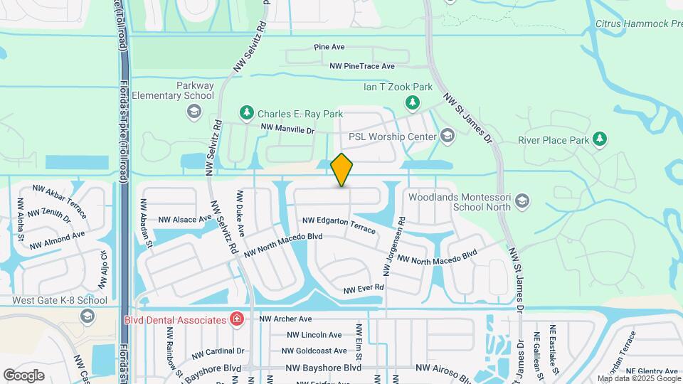 5445 NW Edgewater Ave Map and Location Details
