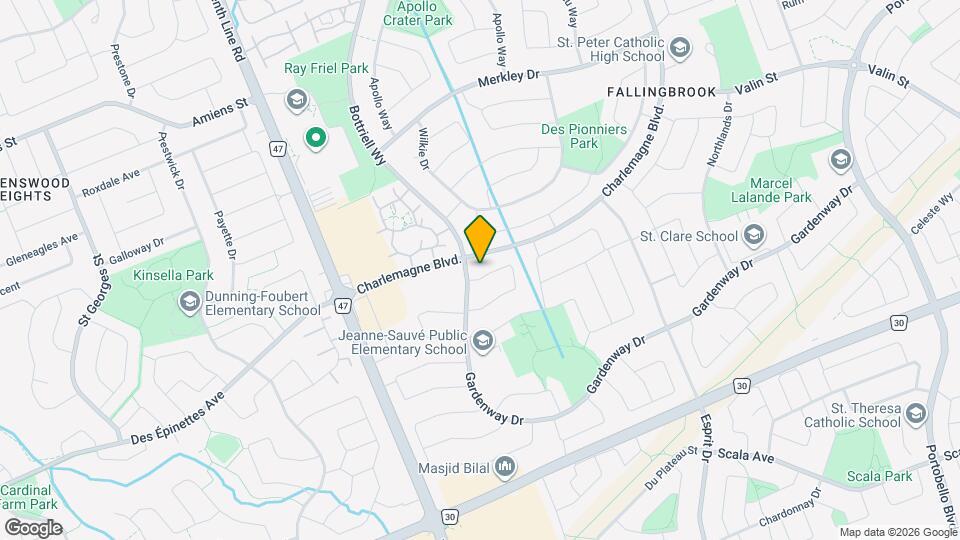 532 Pocono Crescent Map and Location Details